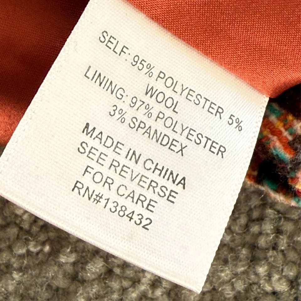 ModCloth Informed Ensemble Tweed Blazer Warm NWOT XL - Image 4 of 4