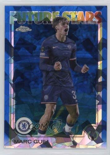 2024 Topps Chrom UEFA Club Competitions Szafirowa edycja Future Stars Marc Guiu - Zdjęcie 1 z 4