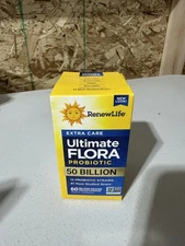 New RenewLife Extra Care Ultimate Flora Probiotic 50 Billion 60 cap Exp. 10.26