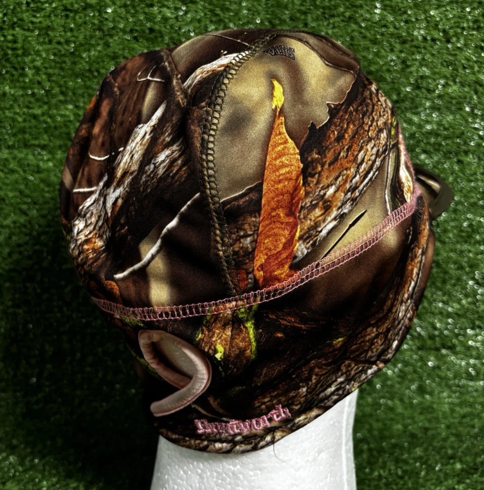 Huntworth Camouflage Ear Flap Pony Tail Fleece Lined Fabric Cap Hat- Women's M/L - Image 4 of 4