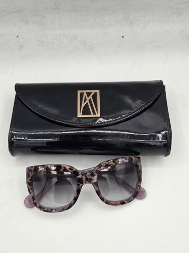 Limited Edition Anna-Karin karlsson Plum Bronze Leopard Women's Sunglasses