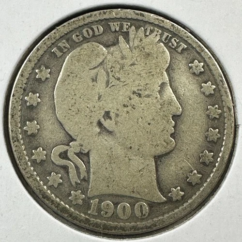 1900-P Barber Quarter — photo from the most recent tracked eBay sale