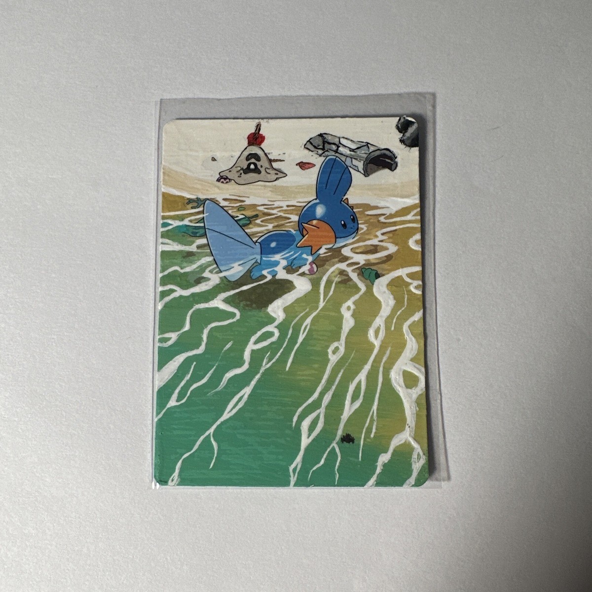 Mudkip Custom Painted Limited Print Pokémon Card