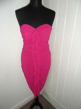 H&M Waterfall Ruffle Strapless Occasion Dress UK 8-10 *in exc cond* vtg y2k