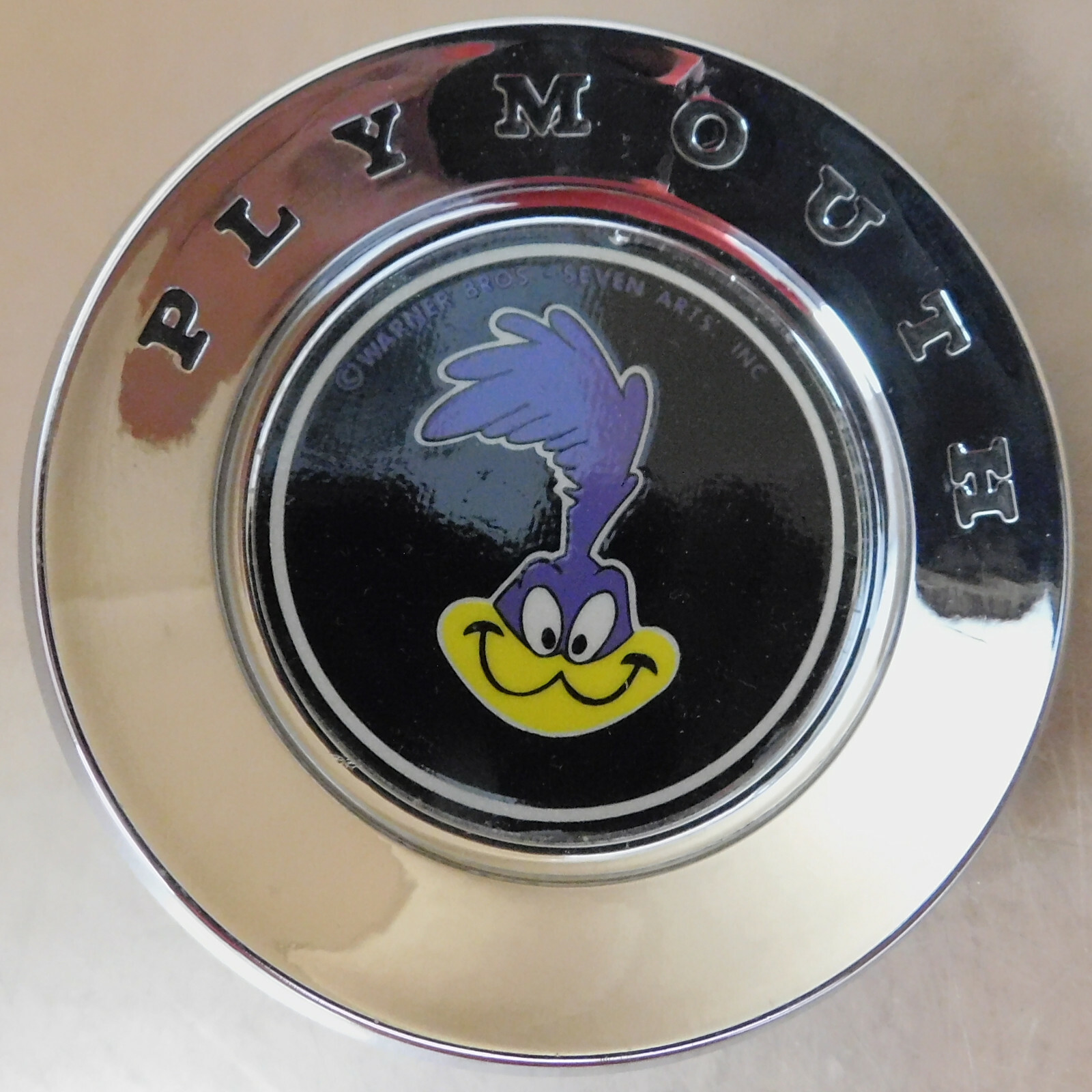 Mopar NOS 1972 Plymouth Road Runner Front Header Emblem Ornament  