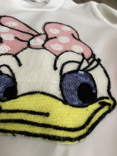daisy duck bling sweater and pink skirt size 5 outfit - Picture 3 of 11