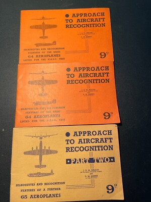 Anflug auf Flugzeugerkennungshefte Teil 1 (2) und Teil 2. Gebraucht.
