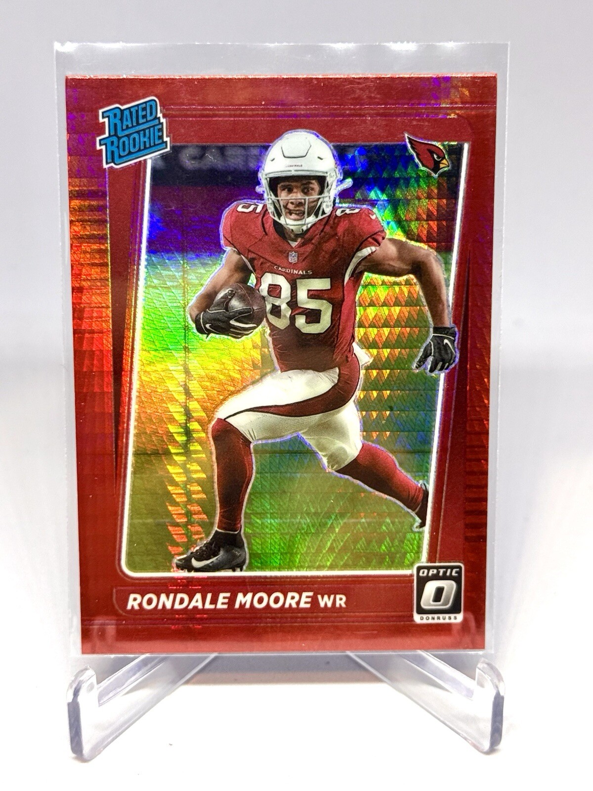 Rondale Moore 2021 Panini Donruss Optic Rated Rookie Red Hyper #217 RC