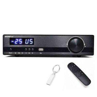 BRZHIFI X21 600W TPA3255 2.1 Amplifier BT5.1 Hifi Power Amp + 8G USB Drive