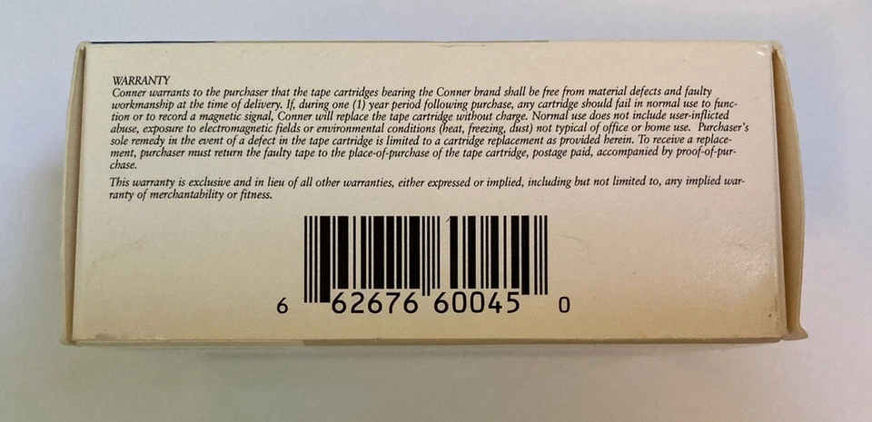 NEW SEALED 2pk Conner 4000QT 4GB Data Tape MiniCartridge QIC-3080 Wide QW3080XLF - Image 4 of 4