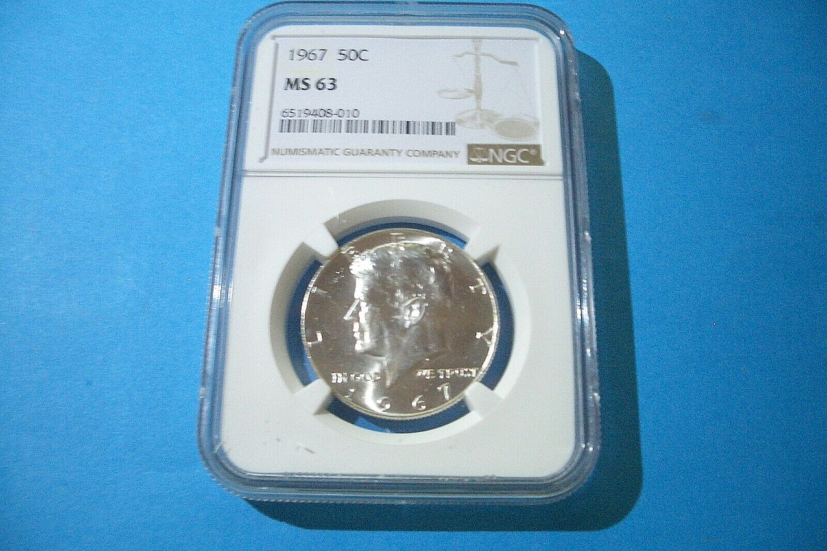 1967 Kennedy Half Dollar ~ NGC MS 63 ~ Beautiful Looking Coin | eBay