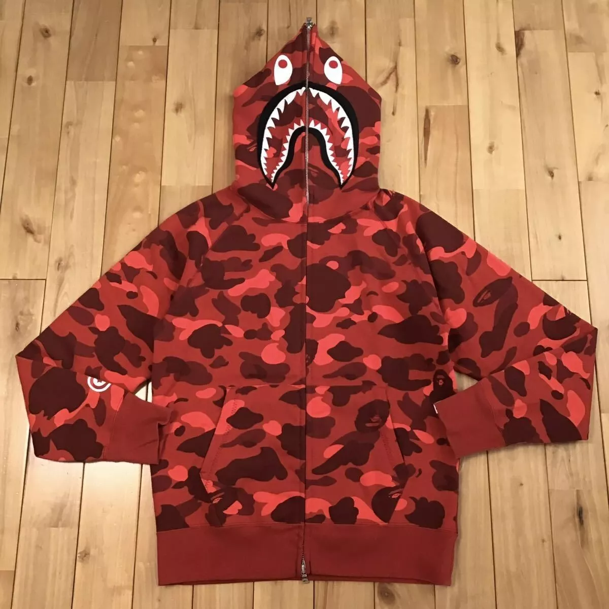 BAPE Red Camo 'BAPE' Hoodie