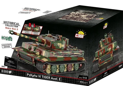COBI 2807 1:12 Deutscher PzKpfW VI TIGER "114" Museum Saumur 8000 Steine OVP