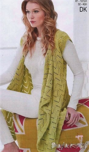 1666 LADIES DK CHEVRON WATERFALL 