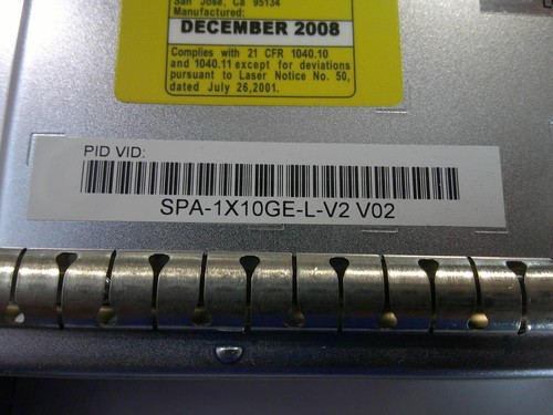 Cisco SPA-1X10GE-L-V2 10 Gigabit Ethernet Shared Port Adapter mit 1 Port - Bild 4 von 5