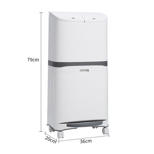 Pull Out Kitchen Bin Soft Close Sliding Recycling Waste Cabinet Cupboard 30/40L - Picture 37 of 37