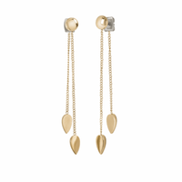 Boccia Schmuck Ohrstecker OhrhäNger Reintitan 05037-02 Zweifachkette Farbe Gold