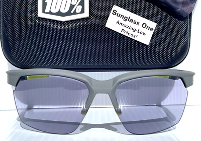 Lunettes 100% S2 TACT - Gris Doux / Gris Frais - Verres Fumée - Cyclisme Sport