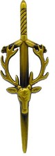 Stag Head Kilt Pin Antique Finish Scottish Kilt Accessory Sporran Kilt Fly Plaid