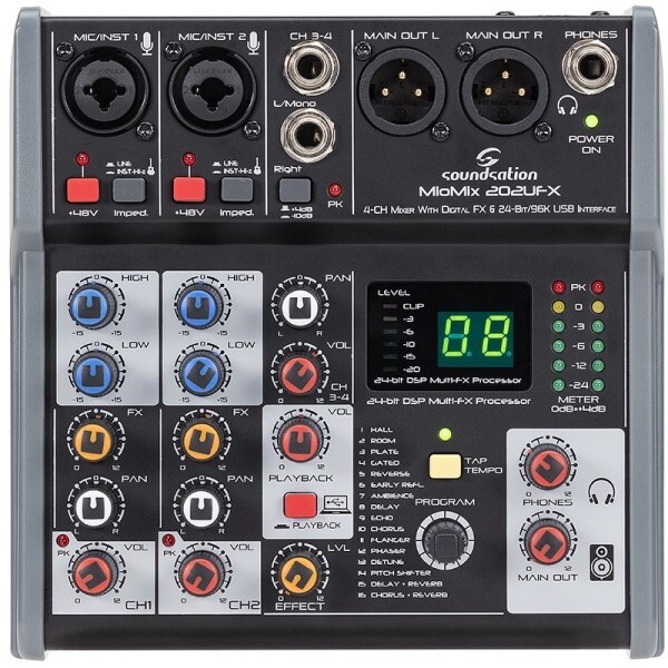 Звуковое сопровождение MIOMIX 202UFX | Neu