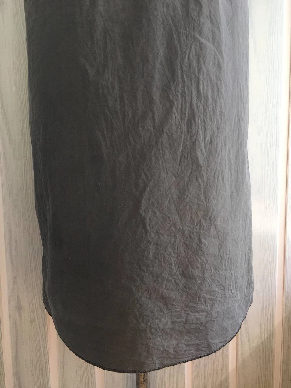 MAISON MARGIELA Abito MAISON MARTIN MARGIELA LUNGO cotone grafite manica corta collo a V taglia 46