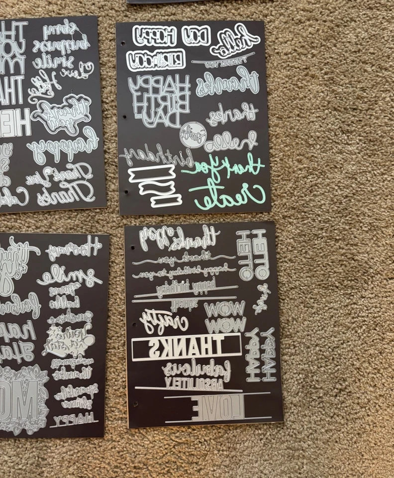 lote troquelados metálicos para hacer tarjetas Foto 4 de 4