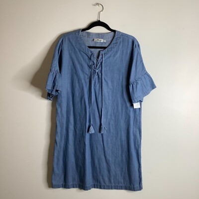 Vineyard Vines blue denim lace tie dress size 12 | eBay Vineyard Vines blue denim lace tie dress size 12 | eBay