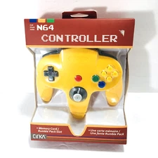 Controller (Solid Yellow) - CirKa Brand New Retail pack W/Memory Card Slot