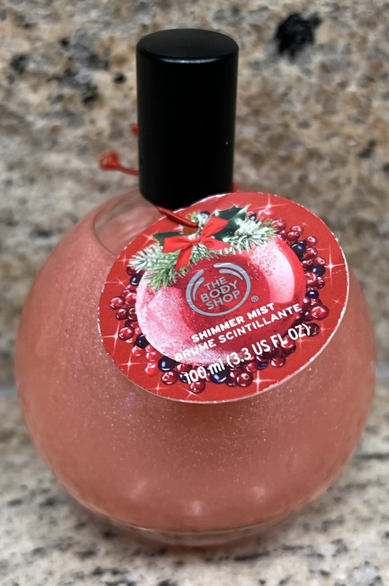 The Body Shop FOSTED CRANBERRY Shimmer Mist Spray NEW