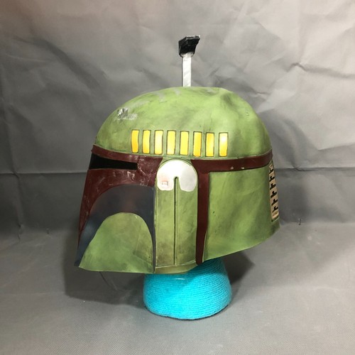 Boba Fett Toys Mask Green Mandalorian Cosplay Latex Helmet Masquerade Halloween - Picture 2 of 8