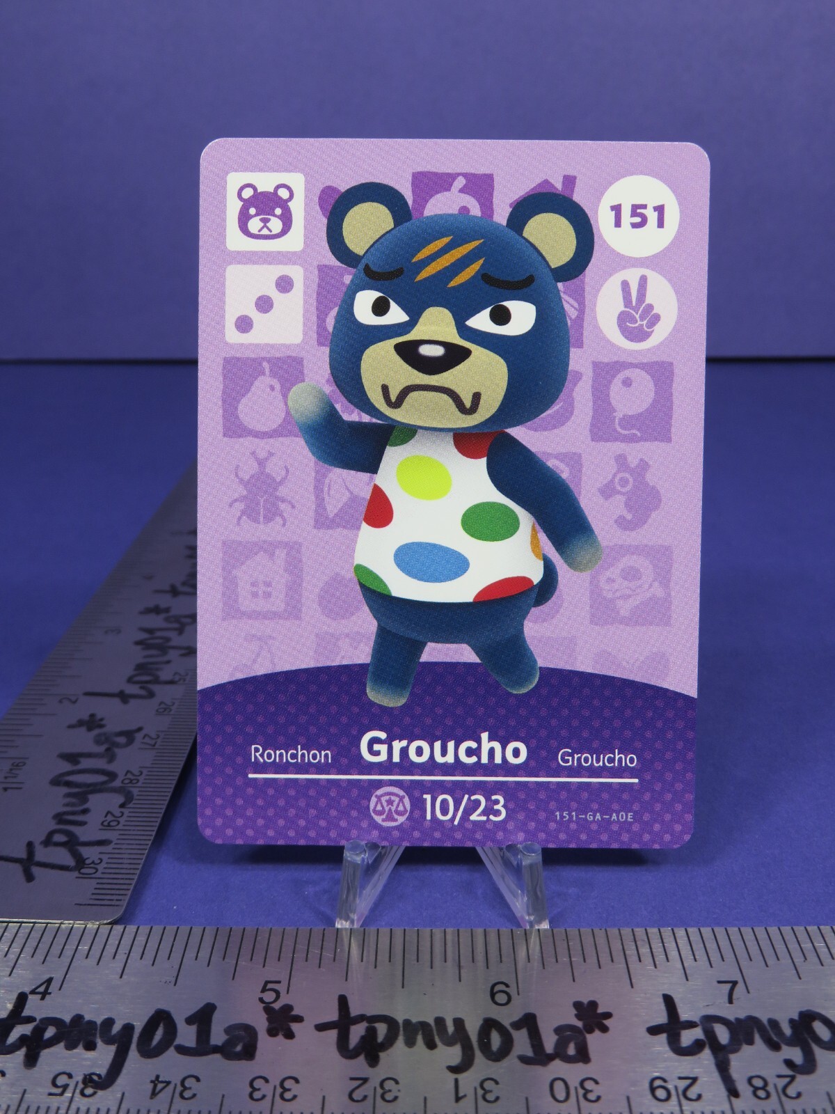 GROUCHO #151 US Authentic Pack Fresh Animal Crossing Series 2 Amiibo Card [eSE]