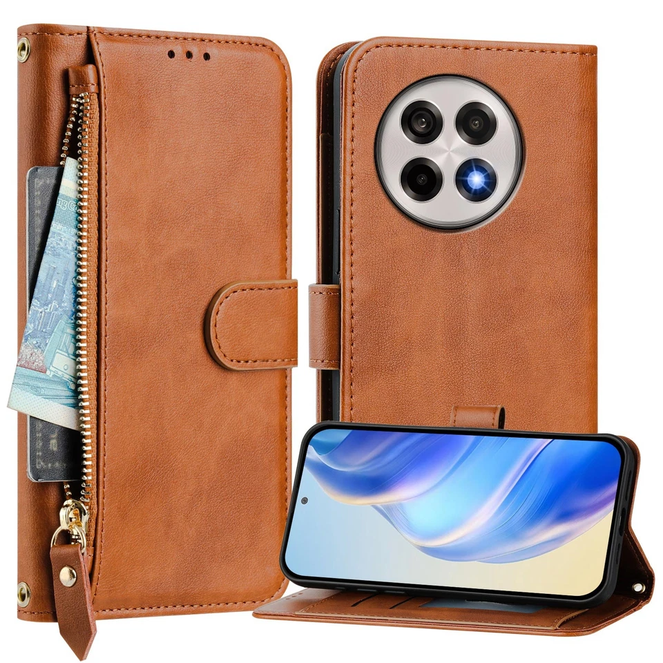 For Oneplus 13R, Multi-function Flip Leather Wallet 7 Card Slots Case Full Cover - Image 4 of 4