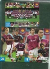 3 West Ham United postcards approx 2001 Joe Cole, Frank Lampard Jr, Team Group.