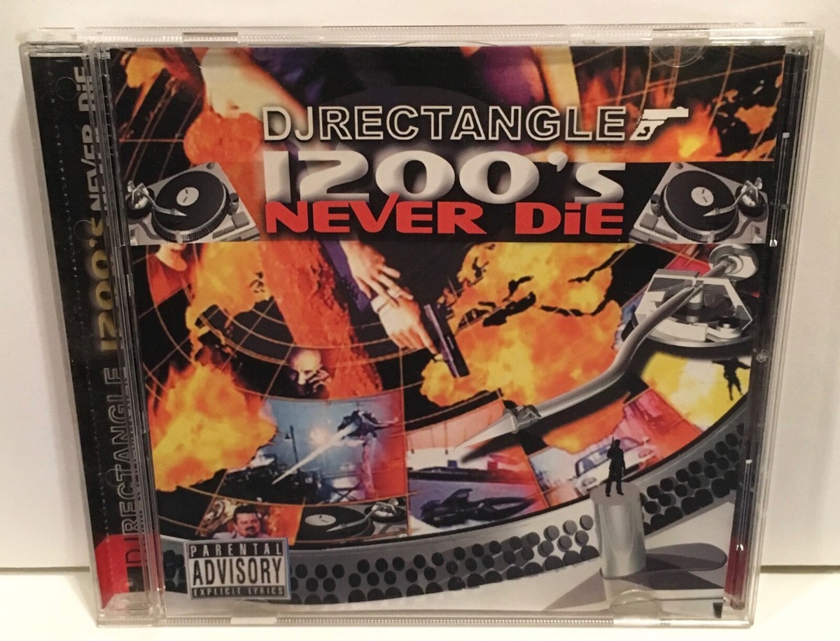 DJ RECTANGLE 1200's NEVER DIE CD MIX SET VARIOUS ARTISTS HIP HOP