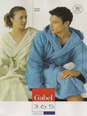 ACCAPPATOIO GABEL VIAREGGIO UOMO DONNA IN SPUGNA IDROFILA 100 % COTONE