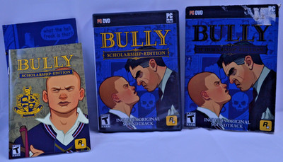Bully: Scholarship Edition (PC, 2008) Insert and Map Included! Slipcover has dmg