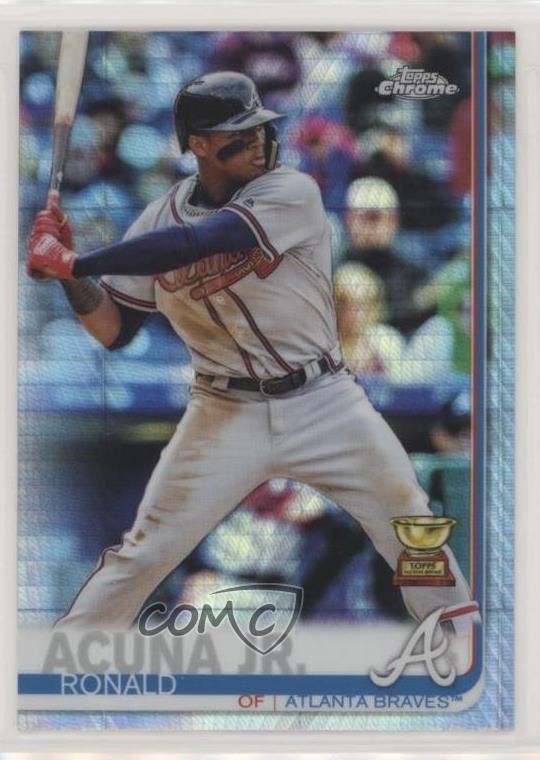 2019 Topps Chrome Prism Refractor Ronald Acuna Jr Ronald Acuña Jr #117 00n5