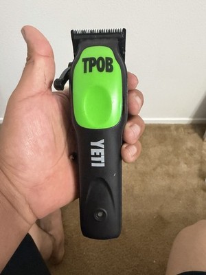 TPOB Play Barber Hair Clippers for Men 7500 RPM with Rubber Green/Black/Pink