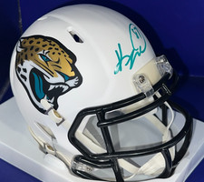 KEENAN MCCARDELL JACKSONVILLE JAGUARS JSA AUTHENTIC SIGNED WHITE ALT MINI HELMET