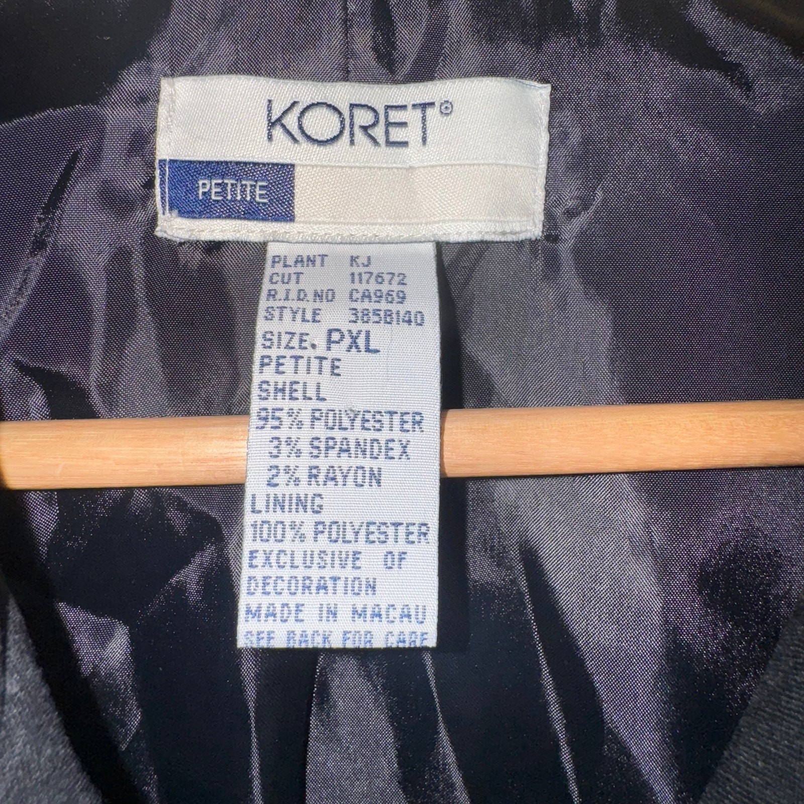 Koret XL Petite Patchwork Jacket Embroidered Butt… - image 5