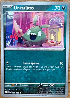 *Pokemon - Einzelkarten - 056/086 Unratütox R.H - Wachsendes Chaos - NM, deutsch