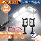 990000LM LED Solar Street Light Commercial Dusk To Dawn Outdoor Road Wall Lamp