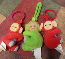 McDonald's 2000 Teletubbies Happy Meal Toys Set. With Clips