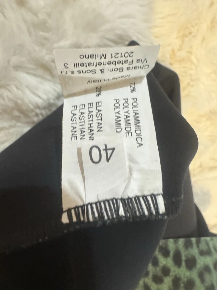 Novo Vestido Coquetel Chiara Boni La Petite Robe Estampa de Leopardo Verde e Preto Tamanho 6 - Imagem 3 de 4