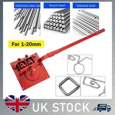 1-20mm Heavy-duty Manual Rebar Bender Bending Tool Portable Steel Bar Bender UK