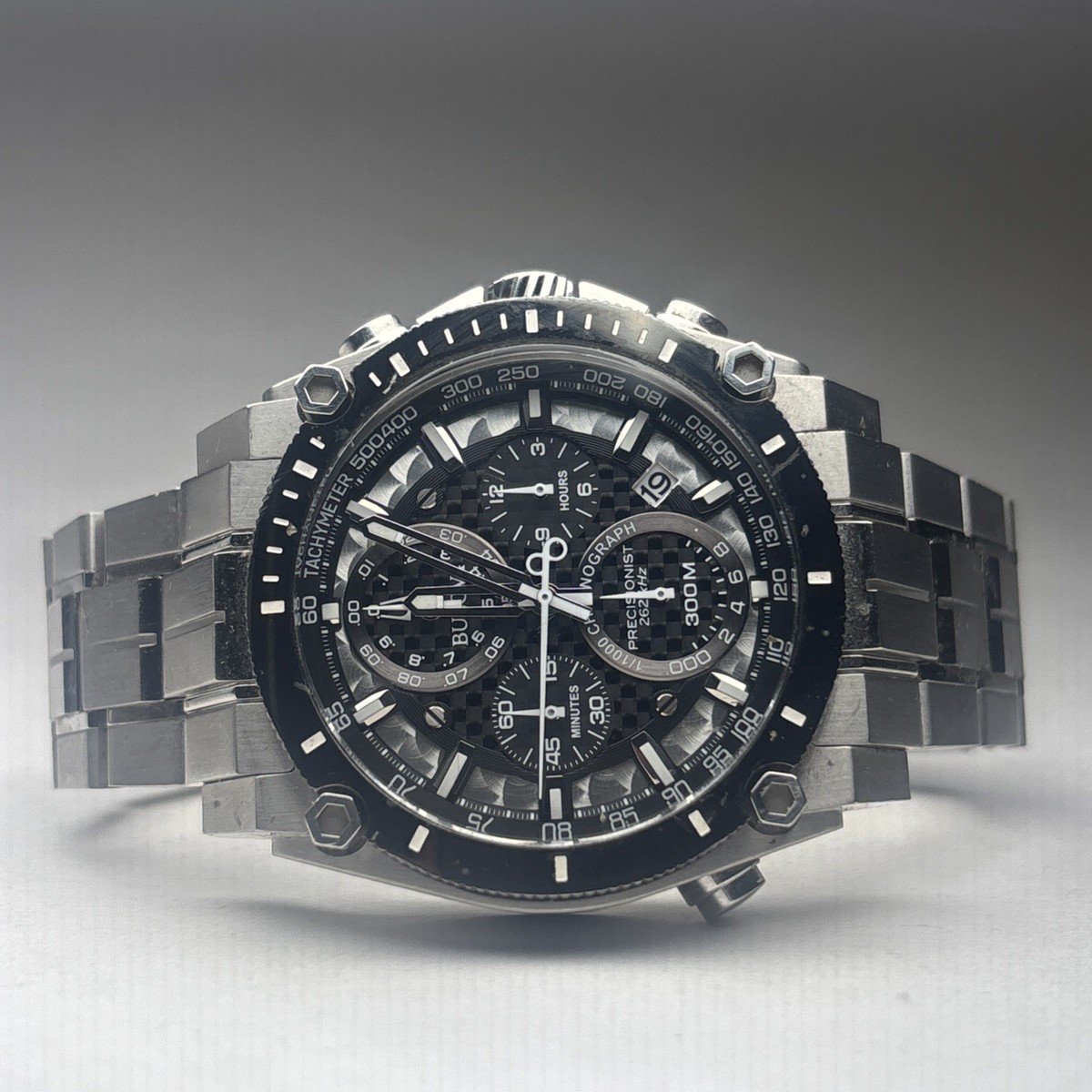 Bulova Precisionist Chronograph Stainless Steel Quartz Men's Watch