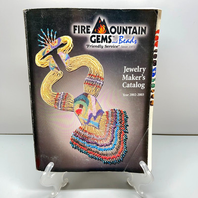 Vintage Fire Mountain Gems and Beads Jewelry Maker's Catalog 2002-2003 Softcover