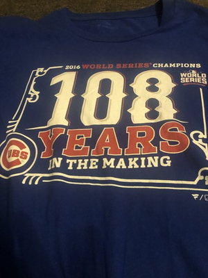 #ad T Shirt NLB Cubs 2016eorld Series Champions XL $6.24