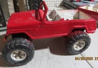 VINTAGE 1970s TONKA TOYS JEEPSTER JEEP BIG WHEELS PRESSED STEEL 1/16th SCALE NR