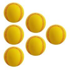 Soft Foam Baseballs - 6 Pcs Training Balls for Kids  Teenagers, Indoor/Outdo...